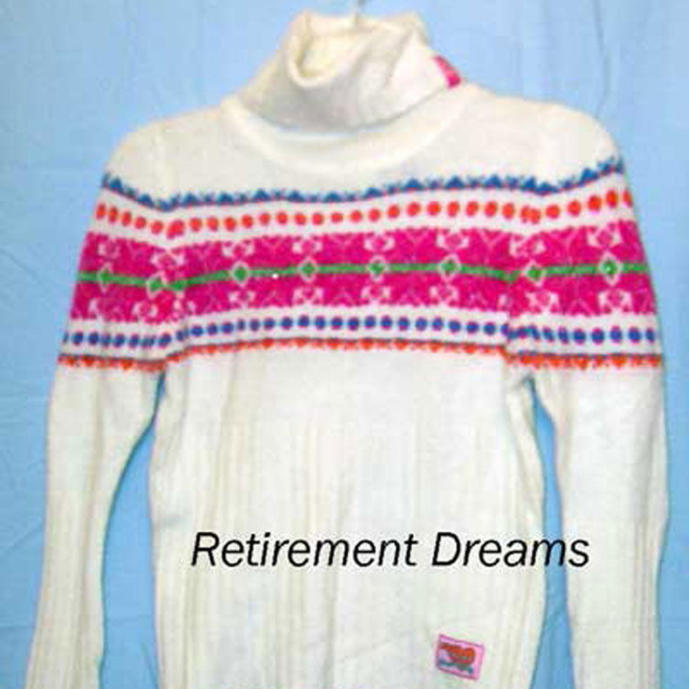 MUDD NEW Girls M Ski Turtleneck Sweater Nordic Designs Winter White